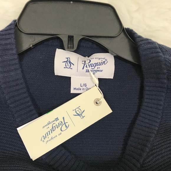 Original Penguin ribbed crew neck sweater - Picture 6 of 8